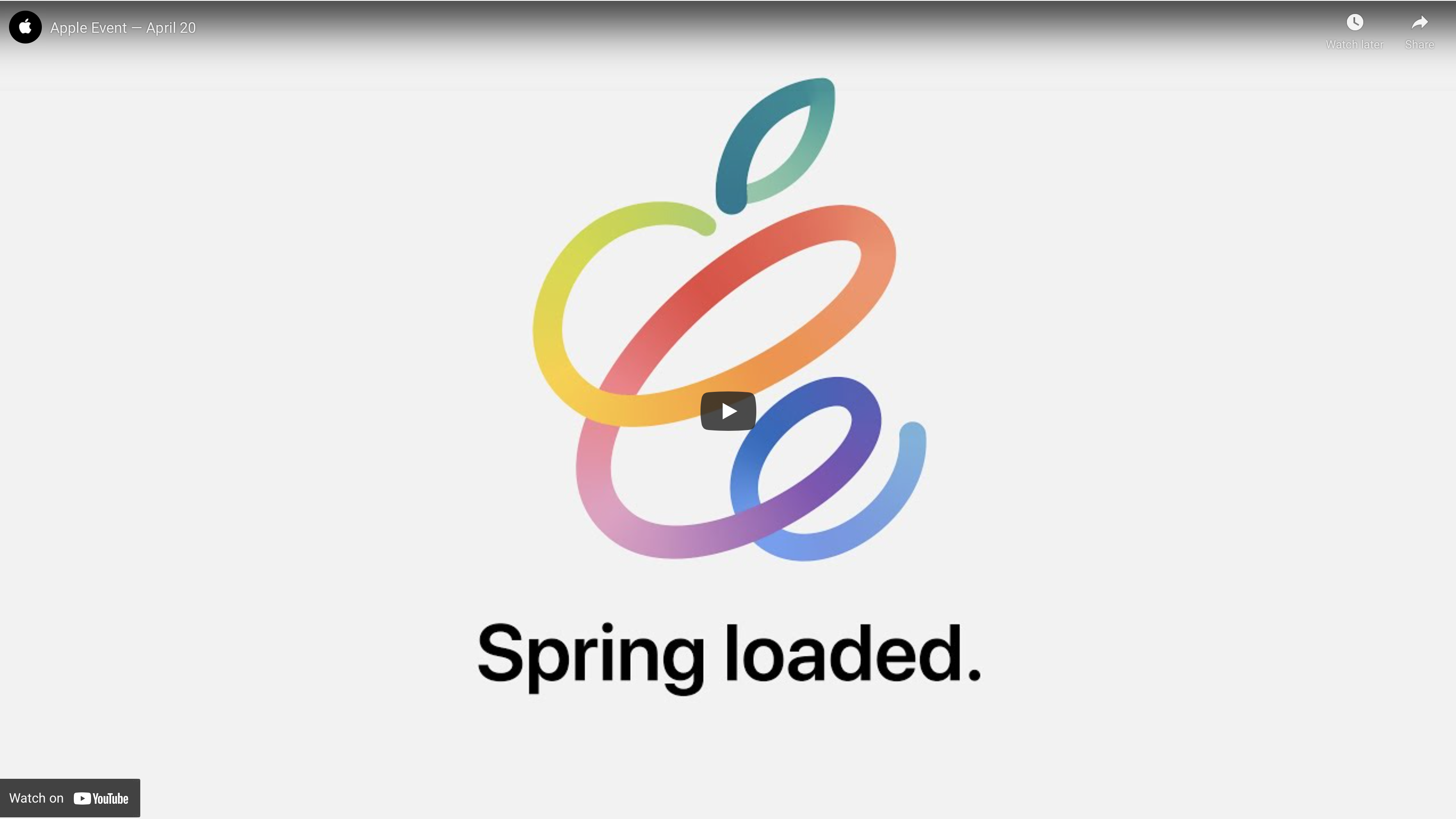 apple spring loaded event