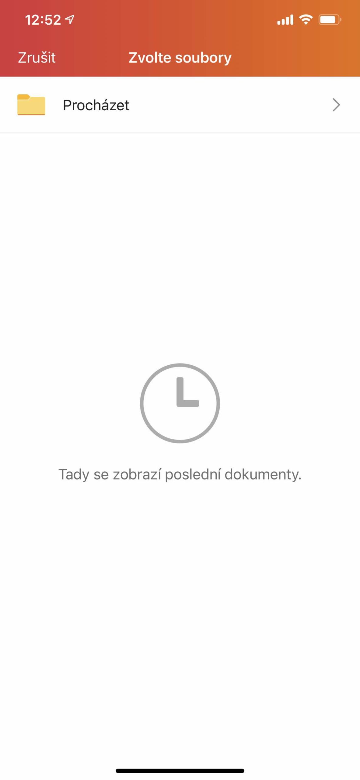 file selection screen