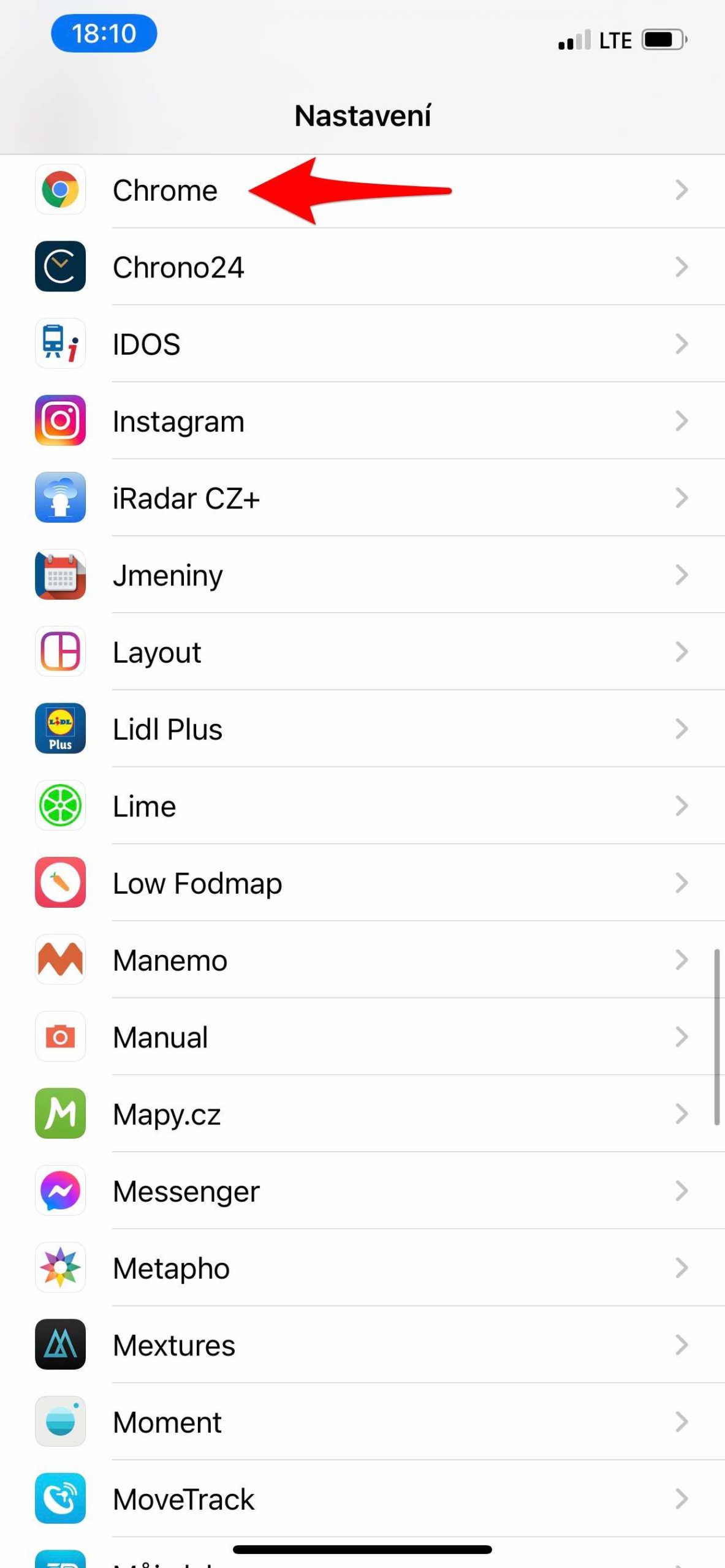 iphone sesettings menu