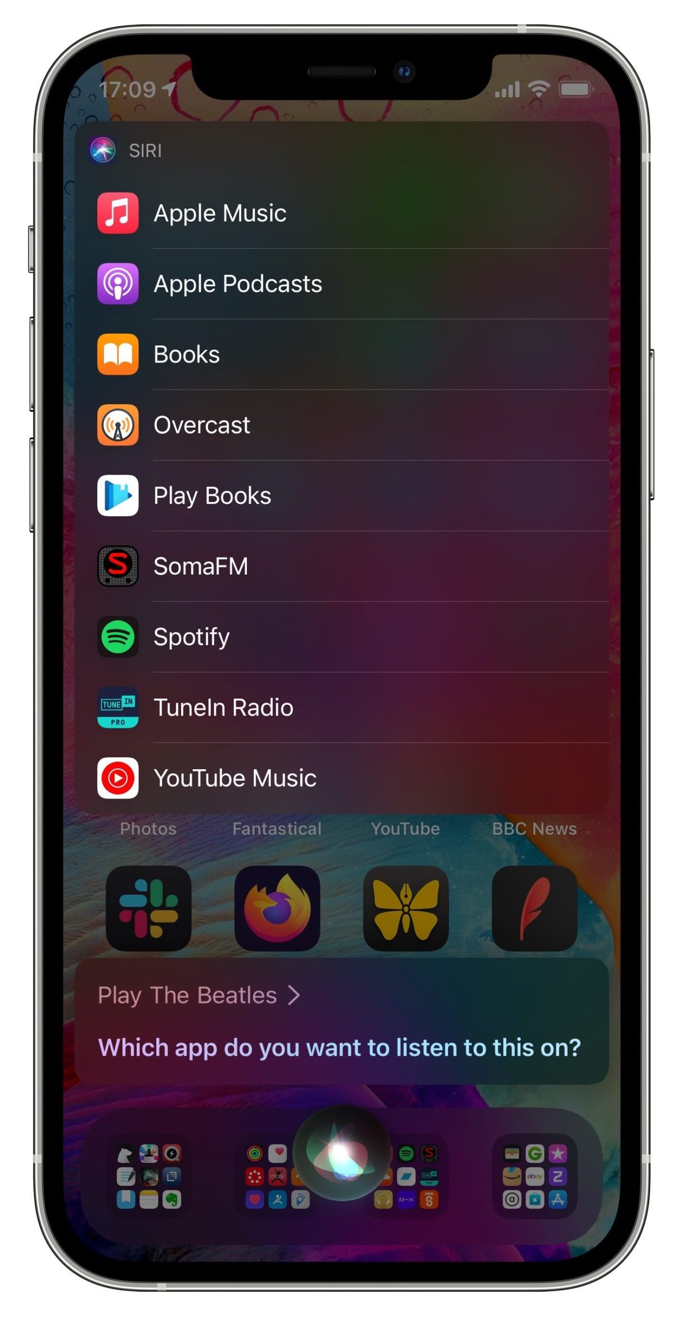 výběr hudební aplikace ios 14.5