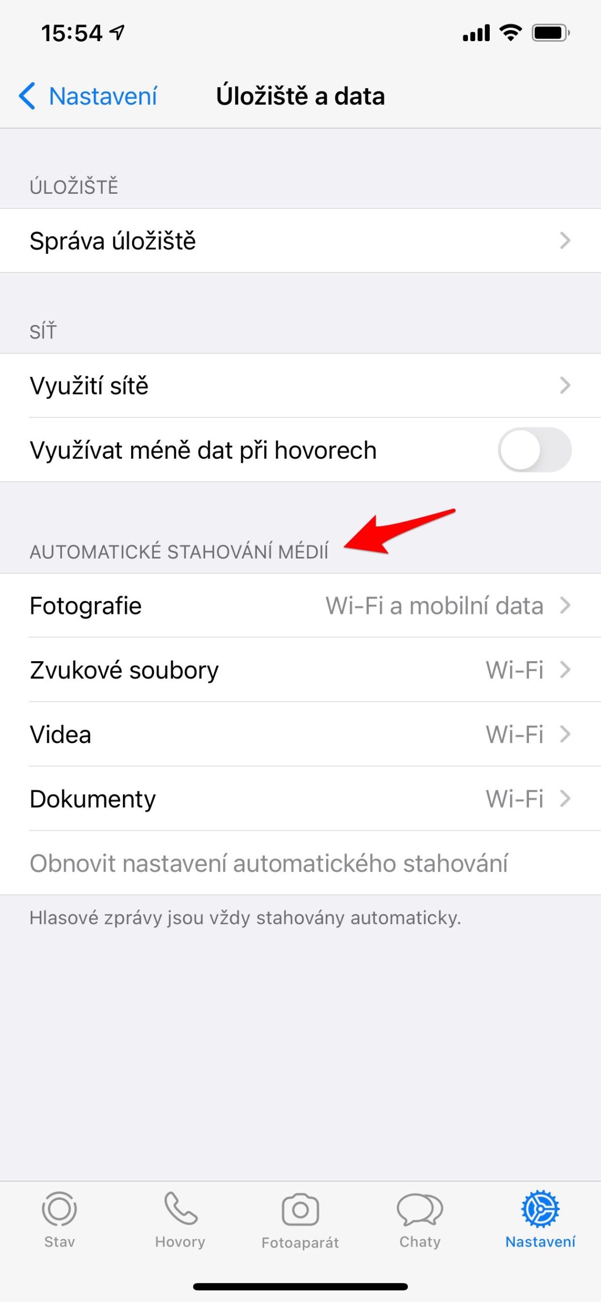 whatsapp media download settings