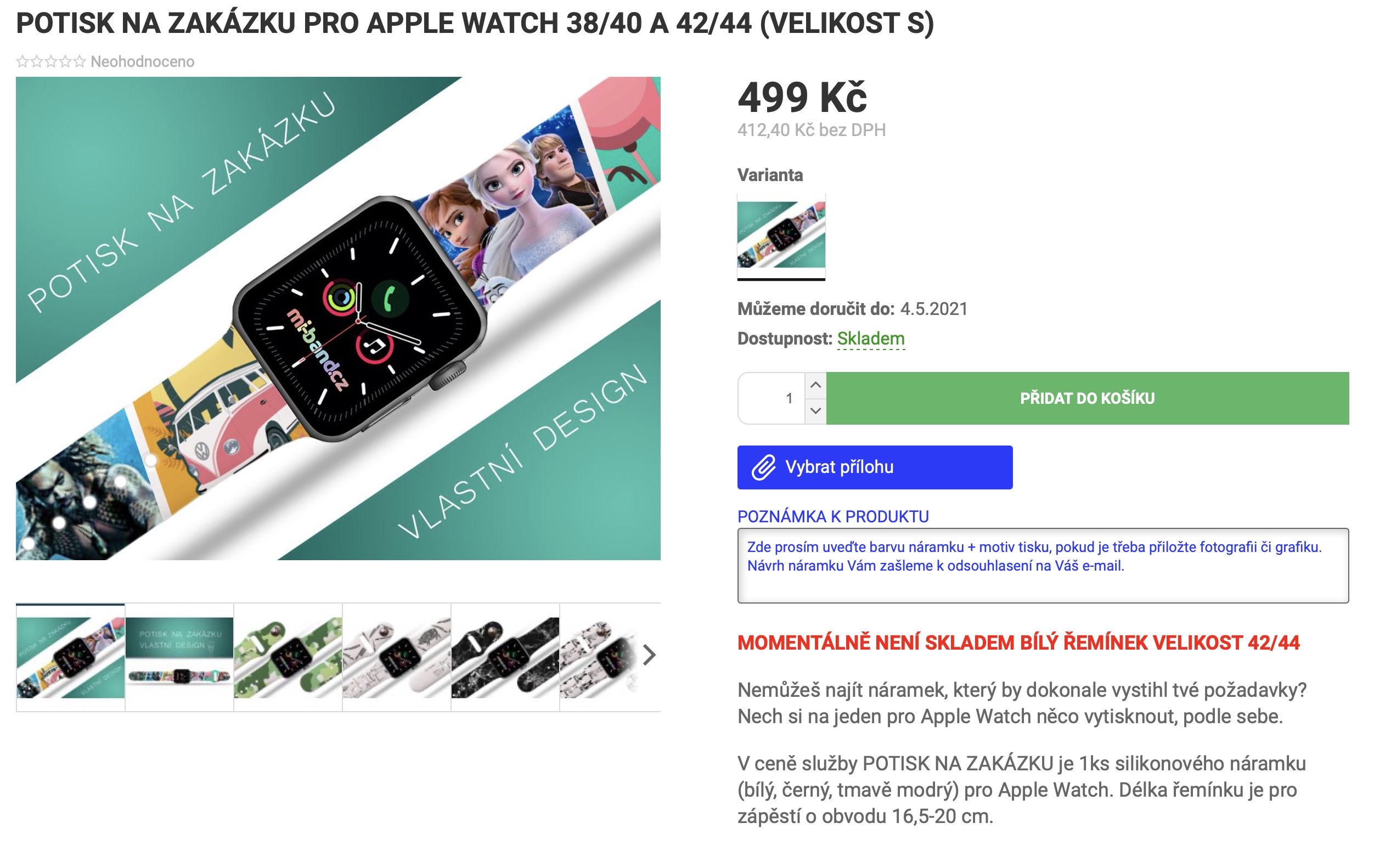 Webové stránky Mi-Band