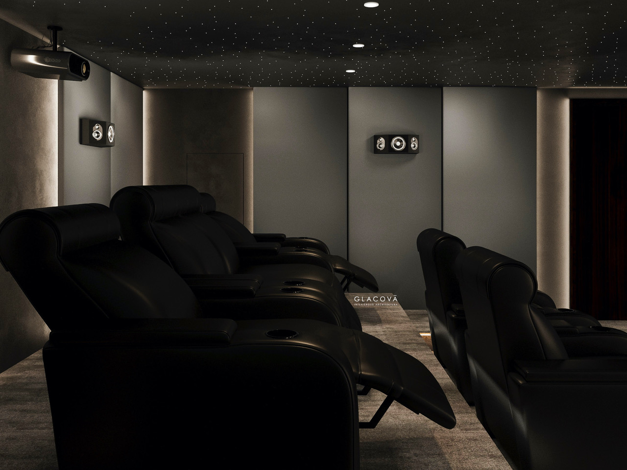 home theater side view