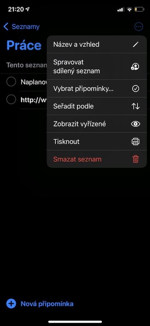 iOS 14.5 Pripominky razeni 3 iOS 14.5 Pripominky razeni