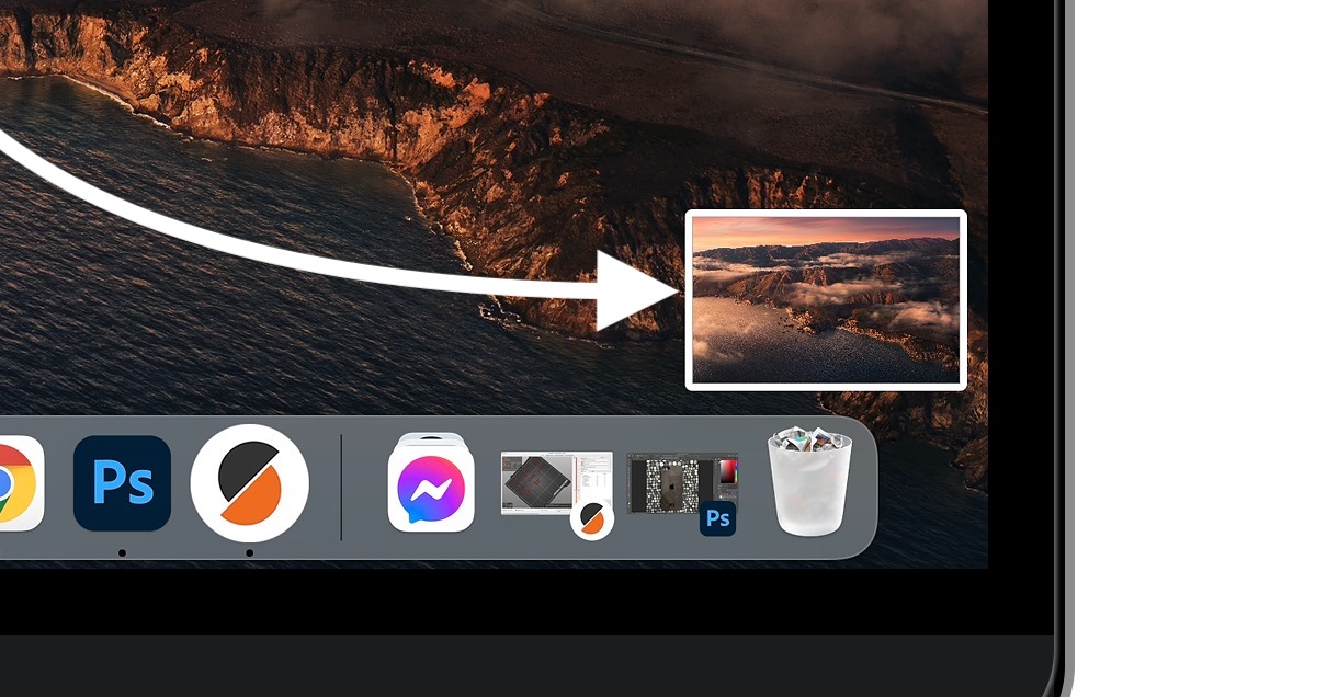 vypnutí miniatur snímky obrazovky mac