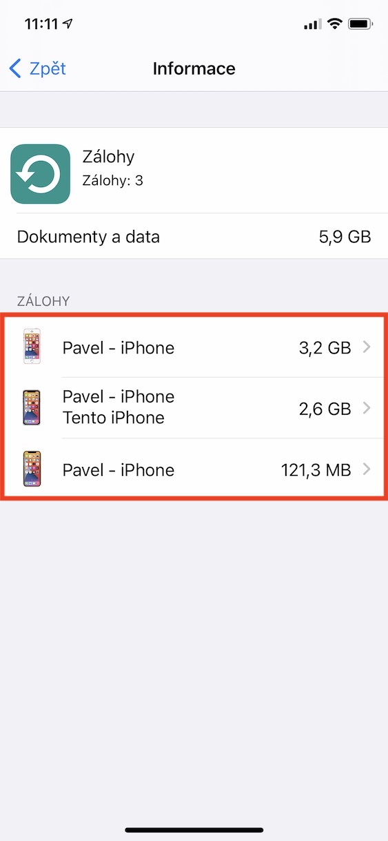 velikost_zalohy_icloud_ios5 zmenšit velikost záloh icloud