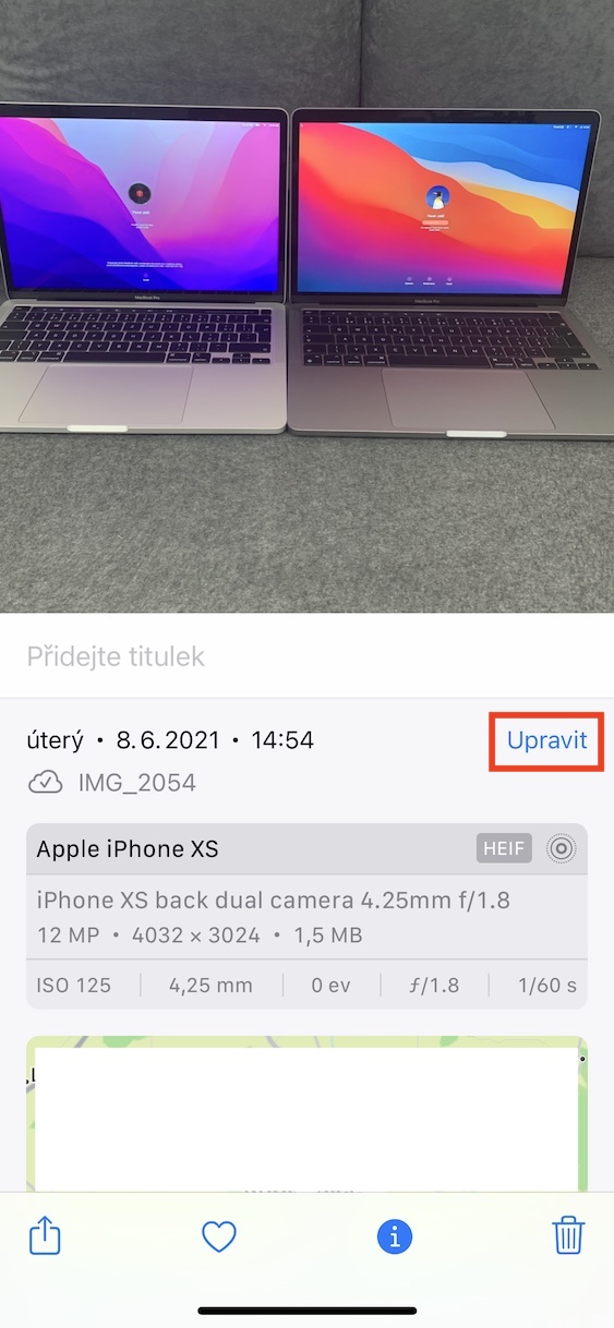 ios15_cas_datum_porizeni3 změna data a času pořízení ios 15