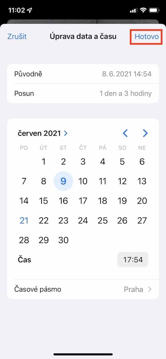 ios15_cas_datum_porizeni4 změna data a času pořízení ios 15