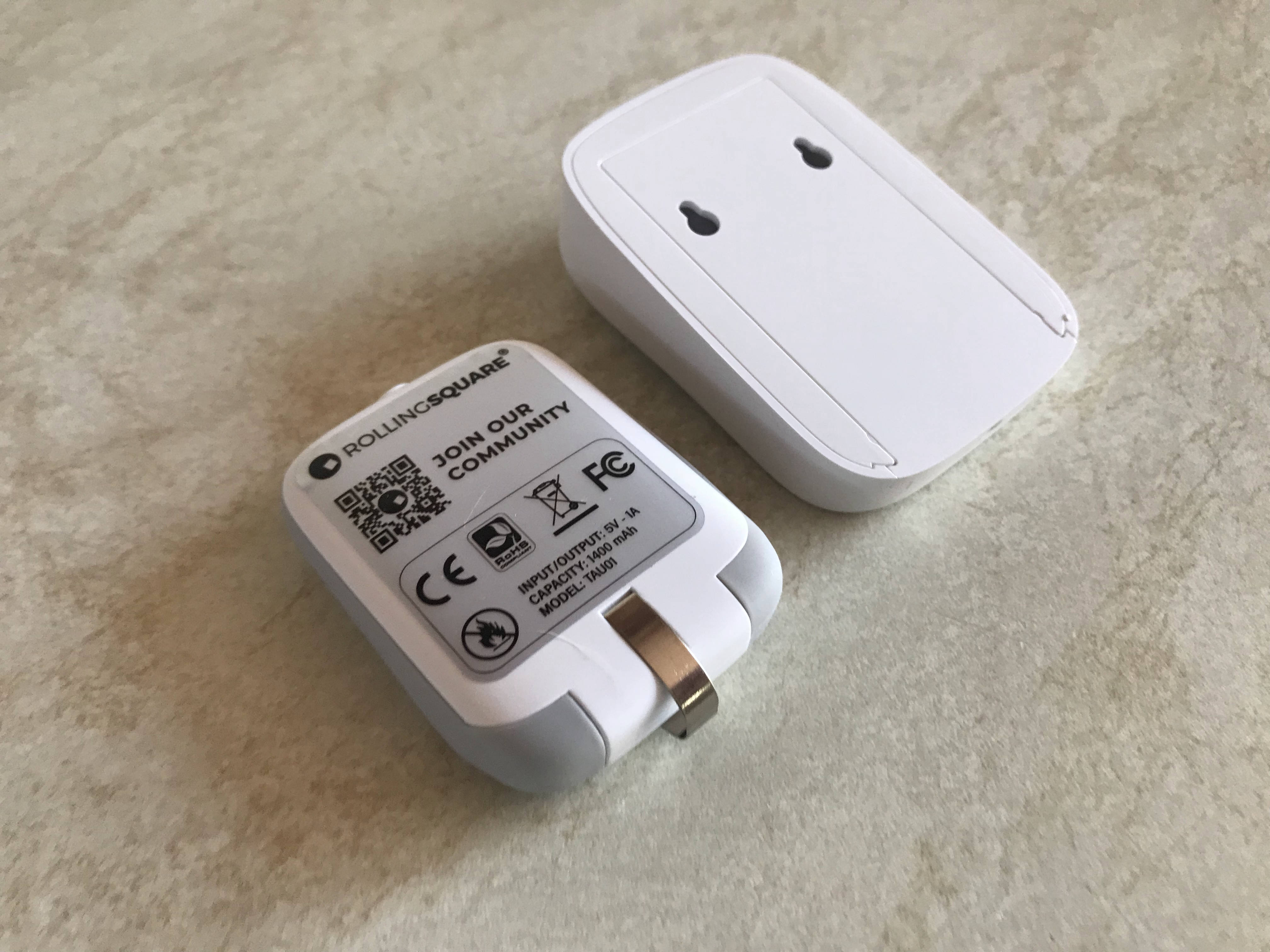 rolling square charger side view