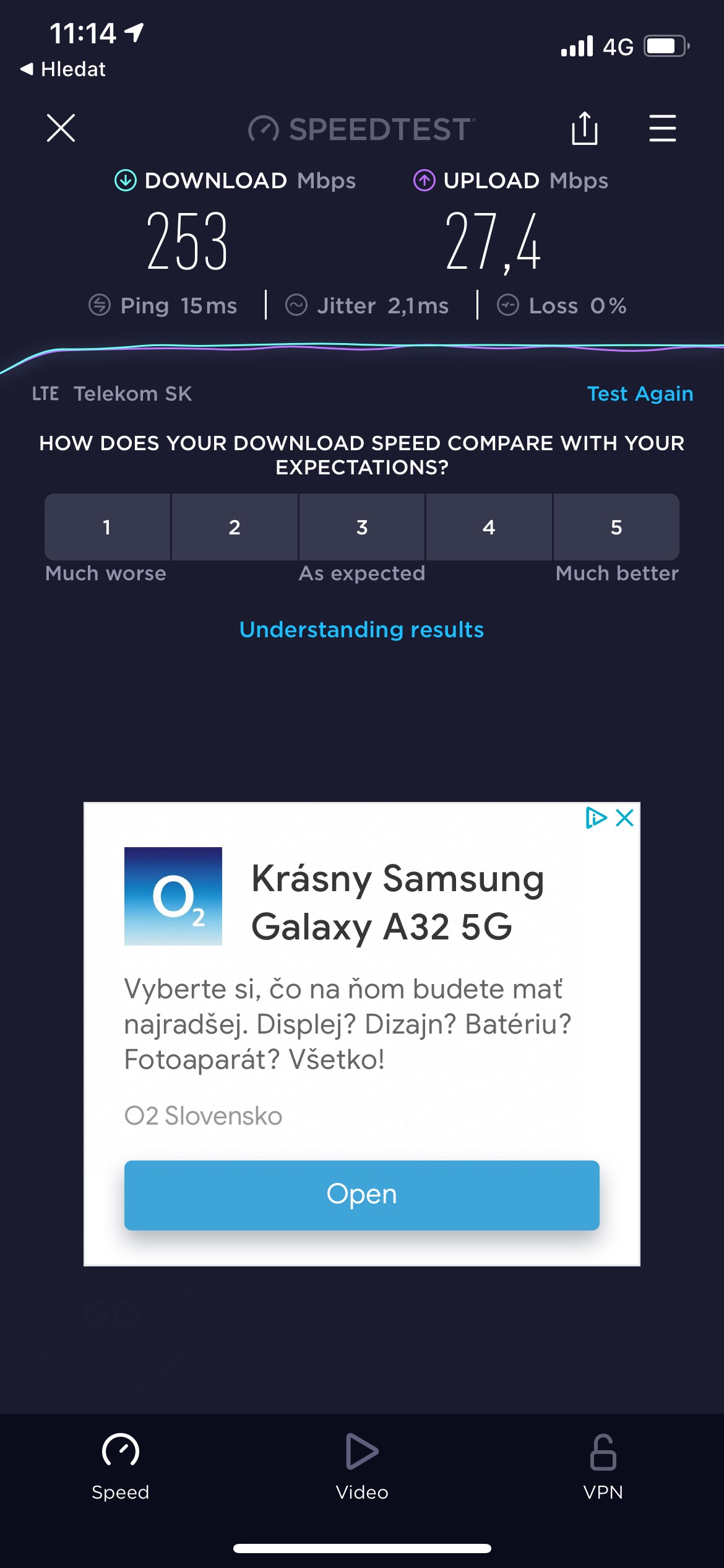 lte speed test results