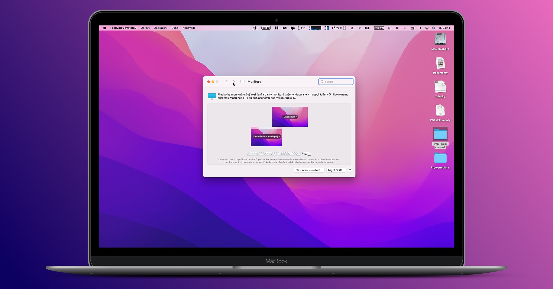 macos 12 Monterey monitory
