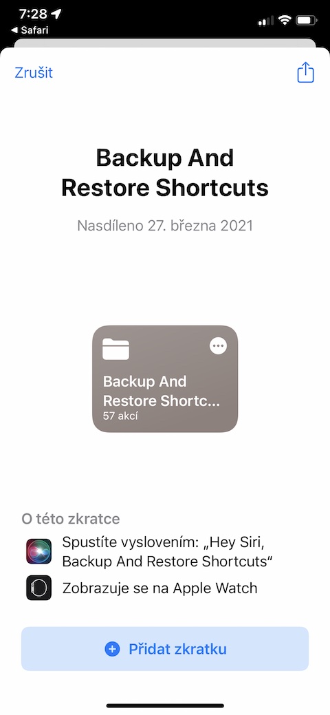 Backup and Restore Shortcuts 1 Backup and Restore Shortcuts