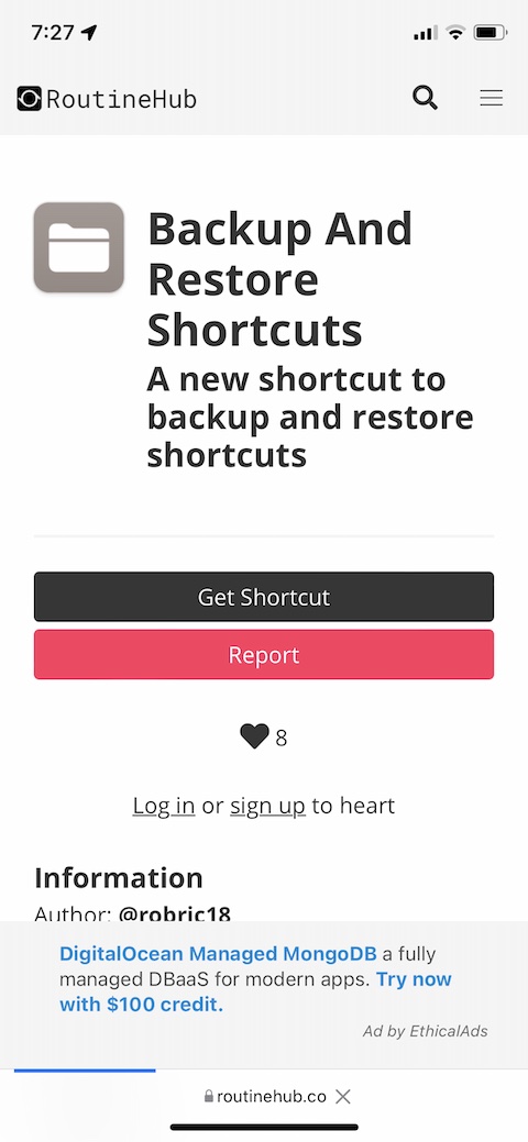 Backup and Restore Shortcuts 2 Backup and Restore Shortcuts