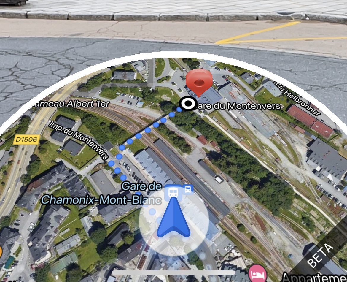Google maps beta live view