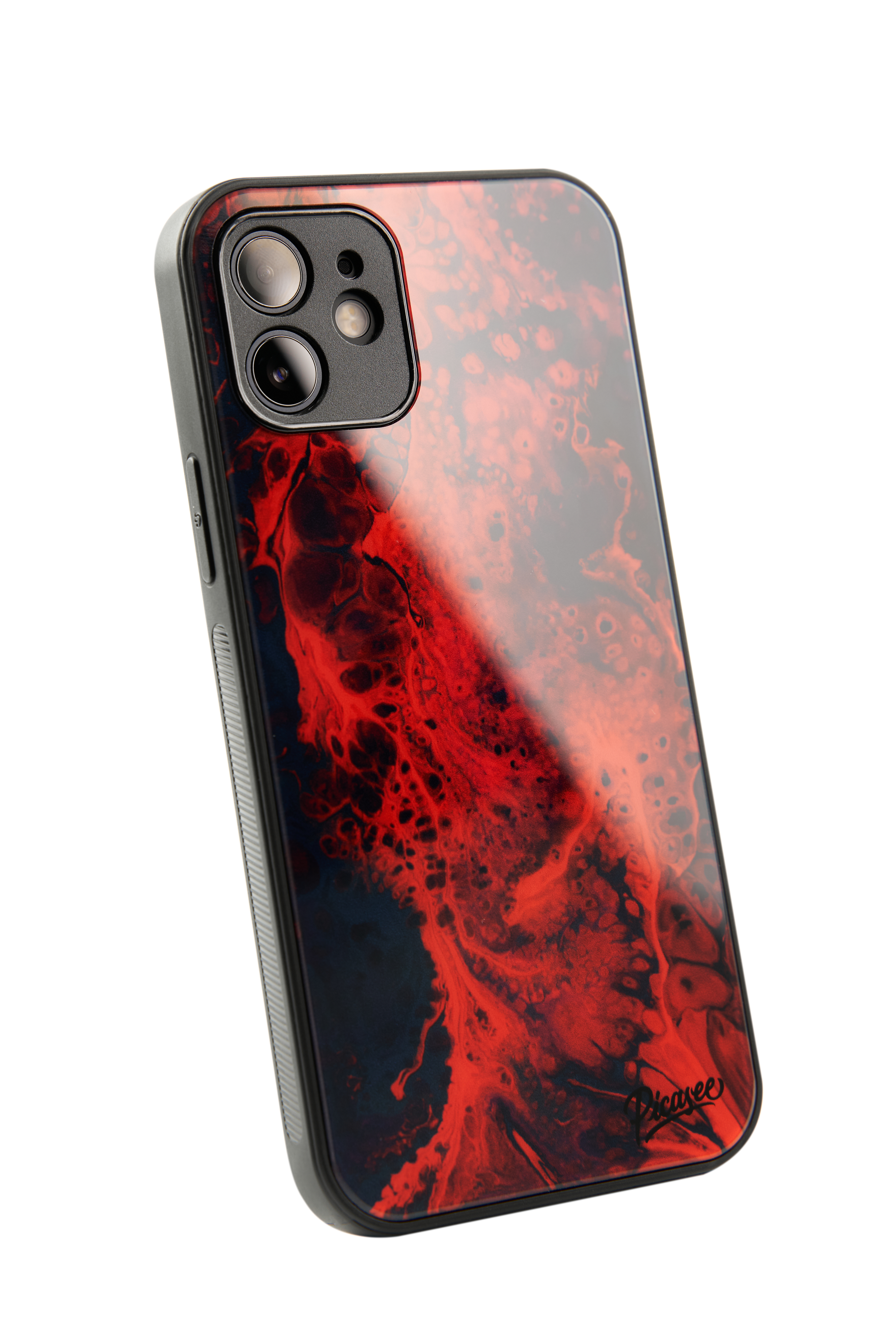 red abstract phone case