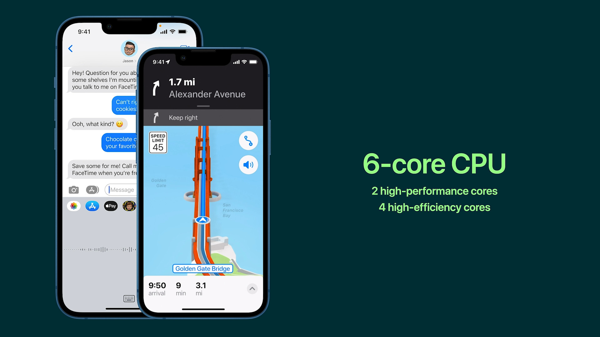 6 core cpu iphone display