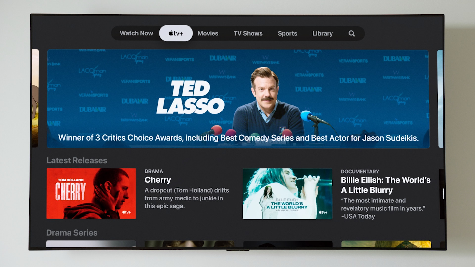 apple tv interface ted lasso