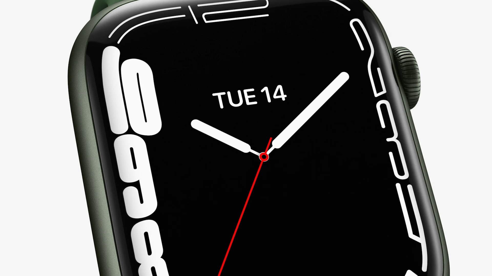 apple watch black face