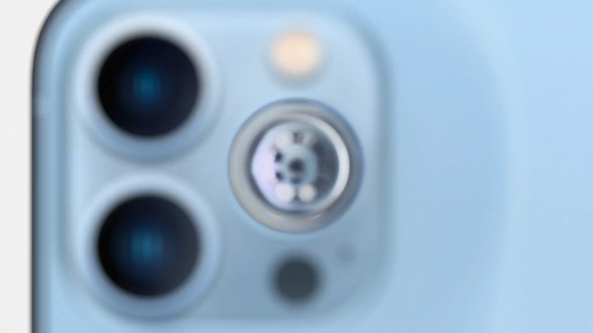 blurred smartphone camera lens