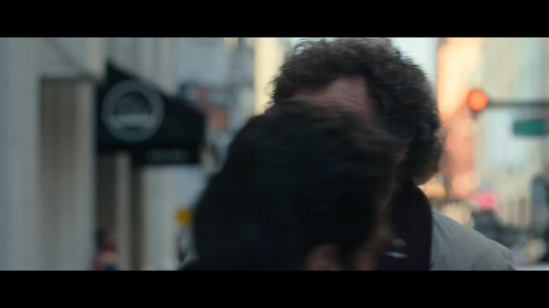 blurred street scene