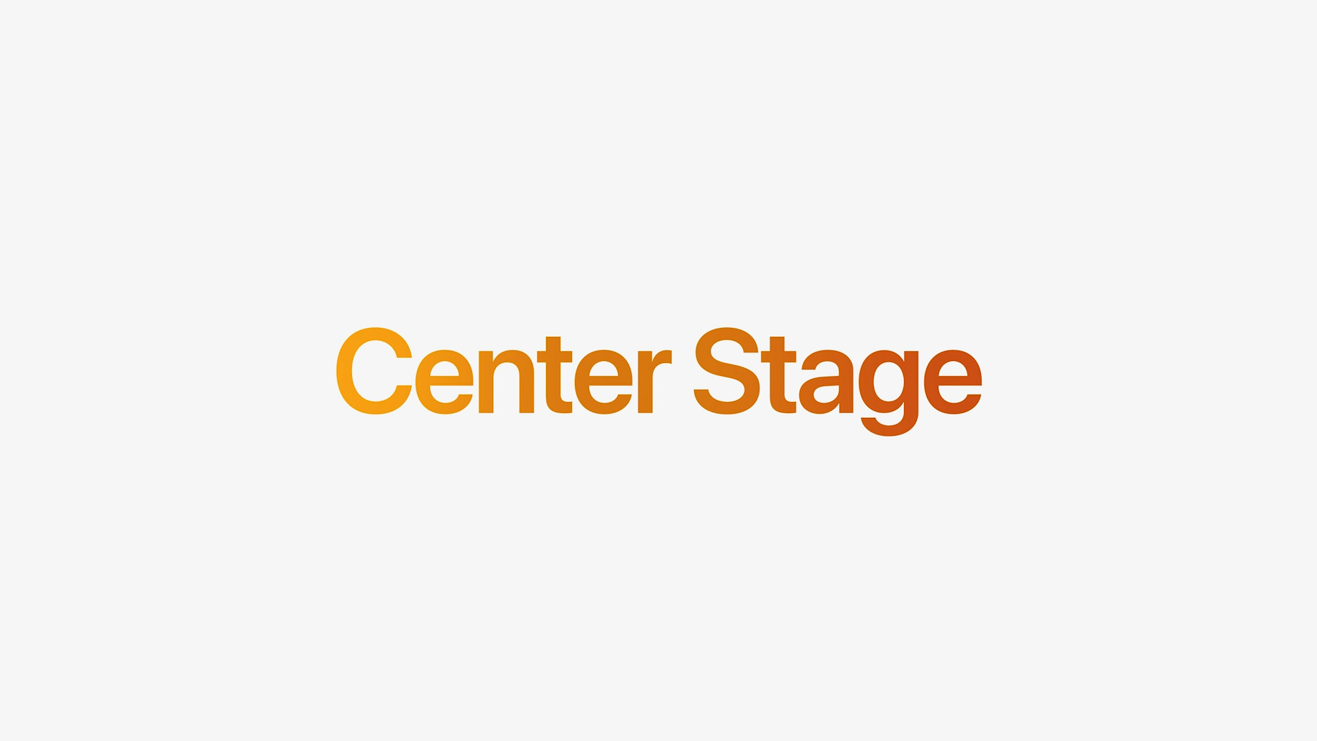 center stage text