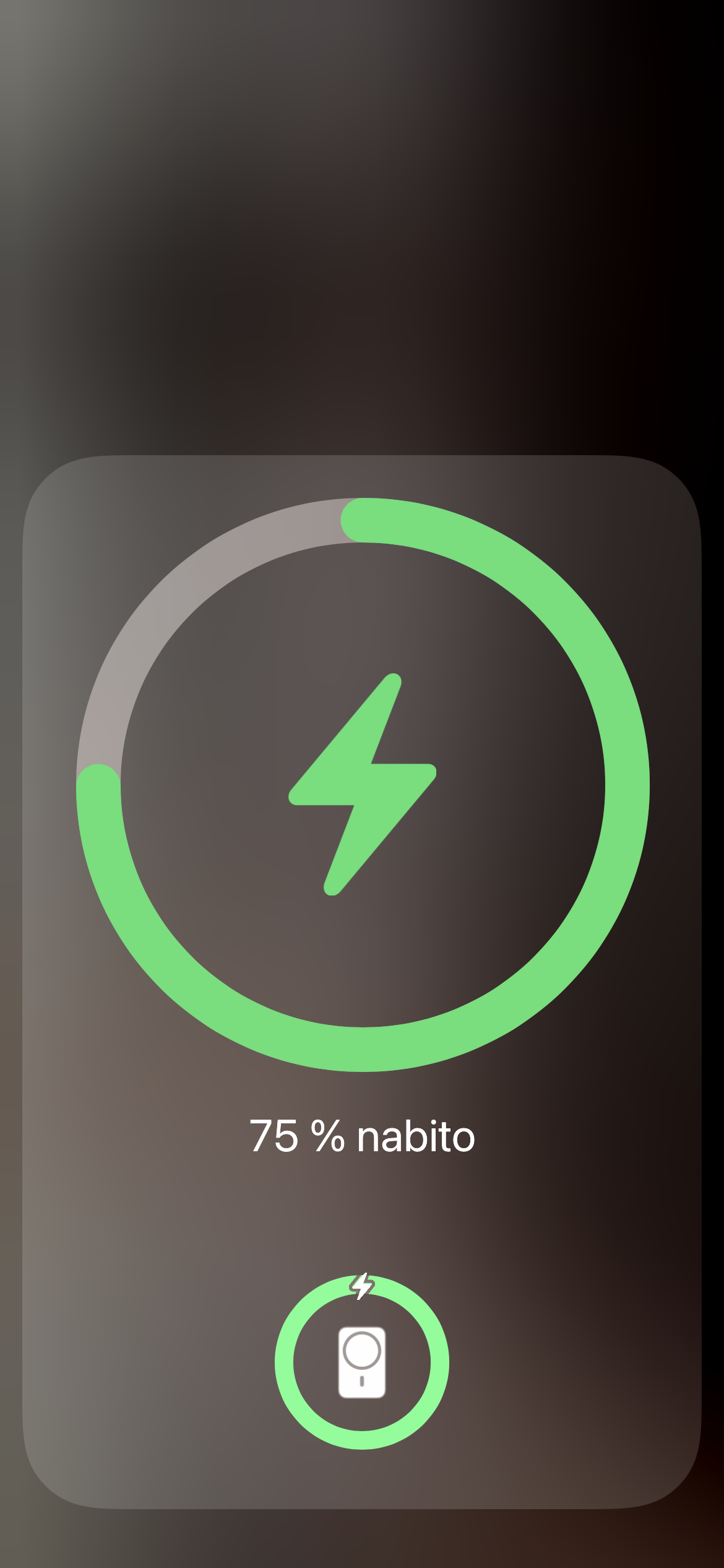 charging status display