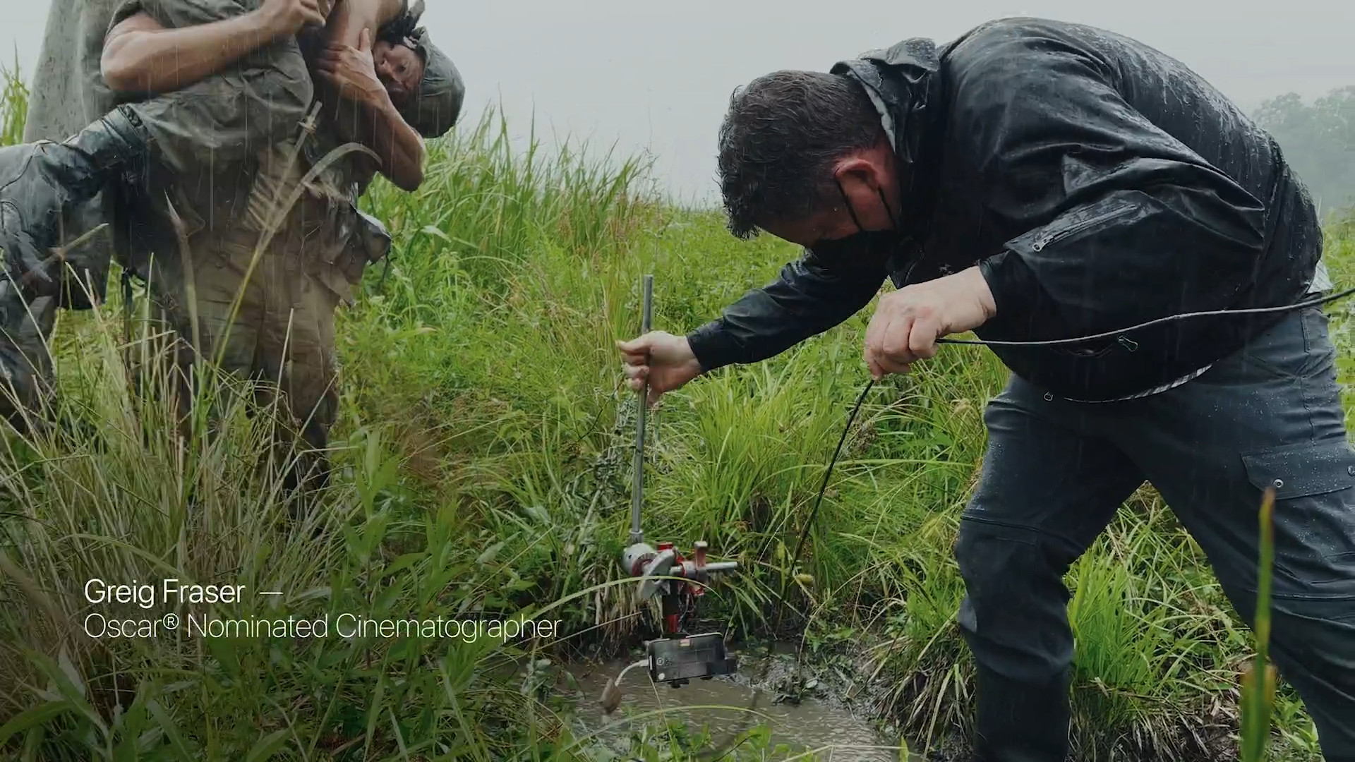 cinematographer filming outdoors