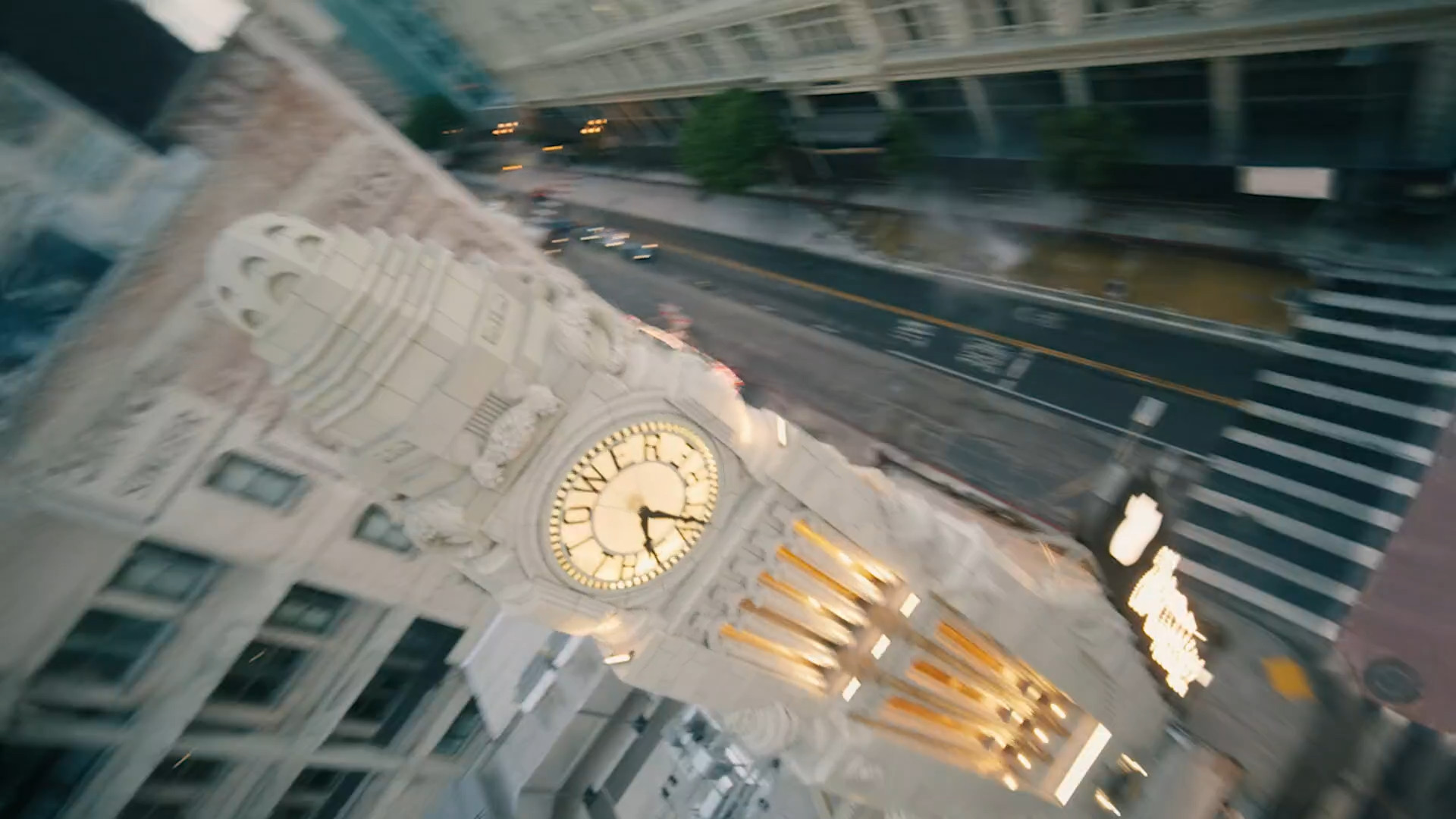 clock tower cityscape