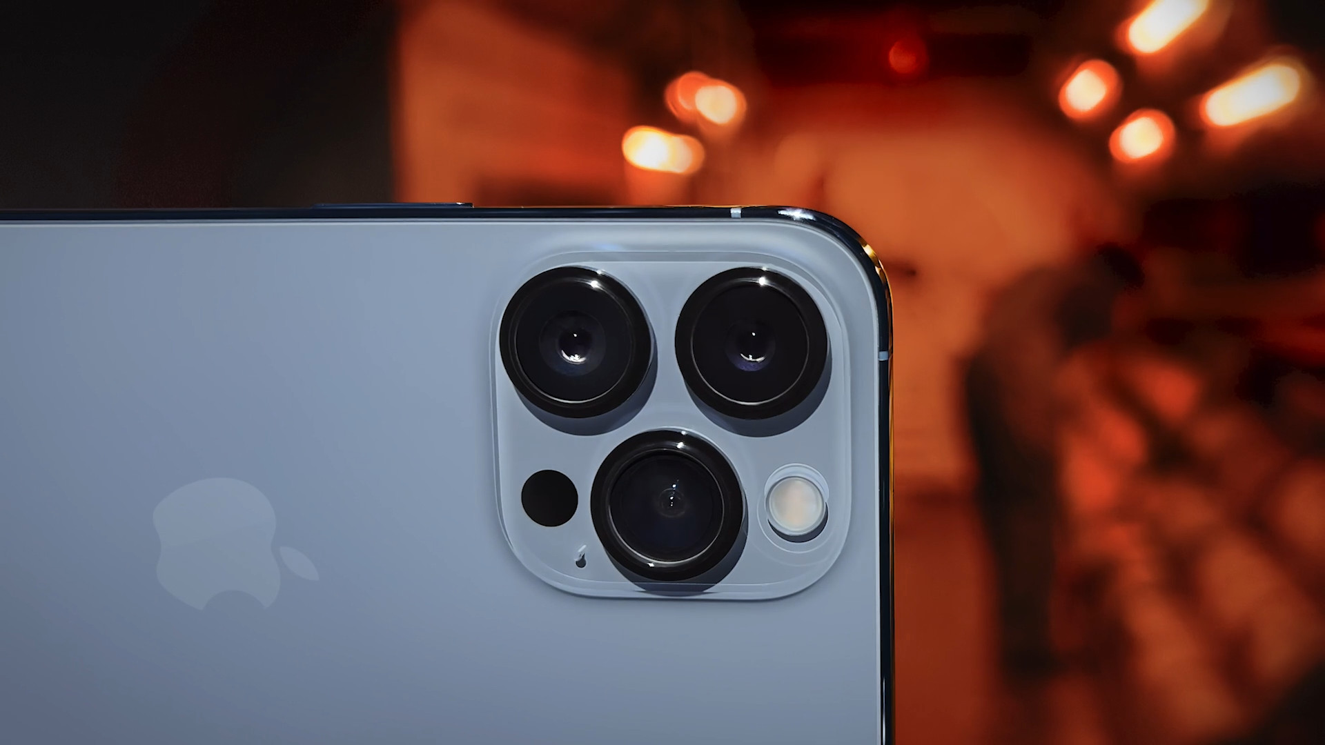 close up of smartphone camera