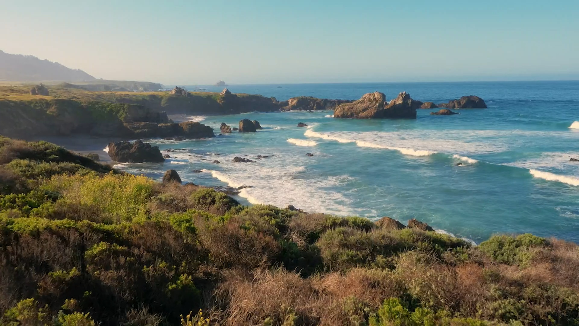coastal landscape rocky shore