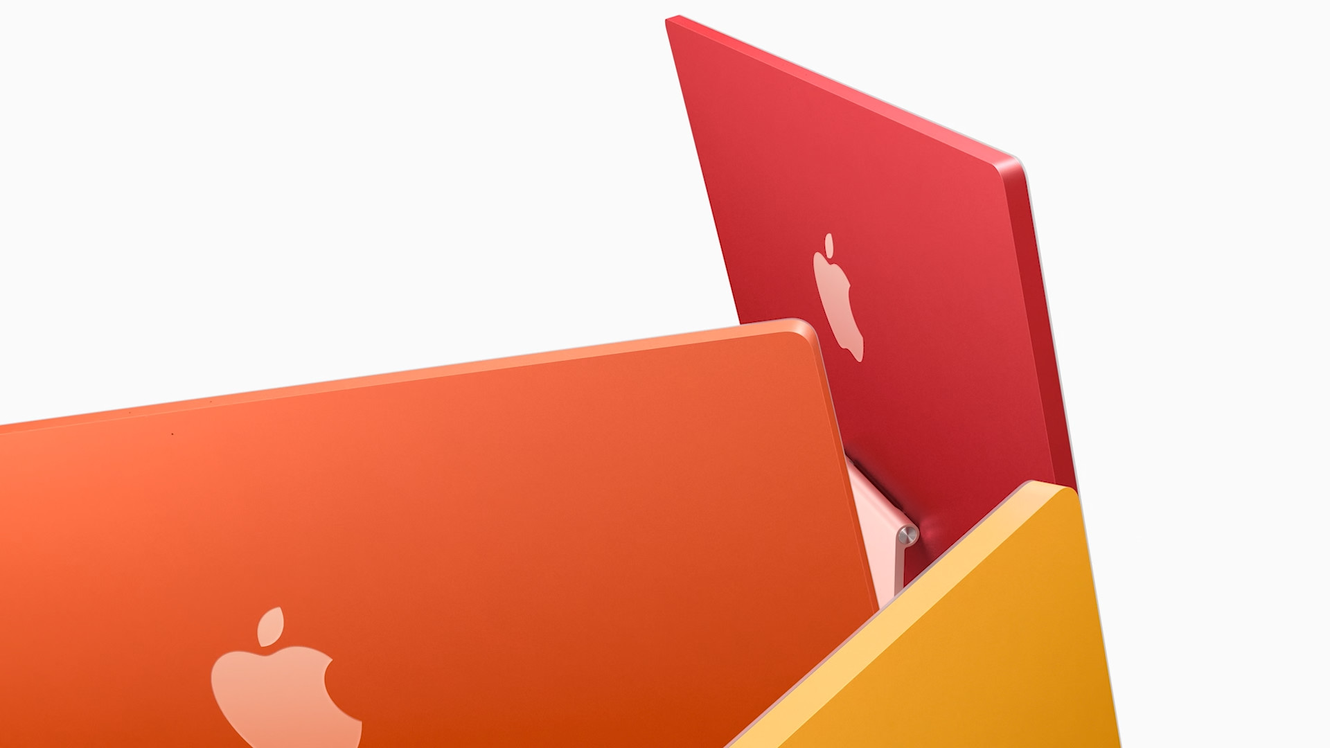 colorful apple laptops