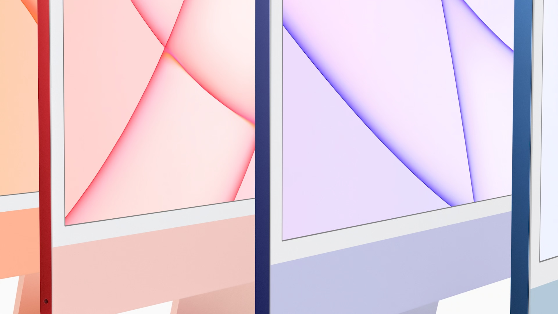 colorful imac screens