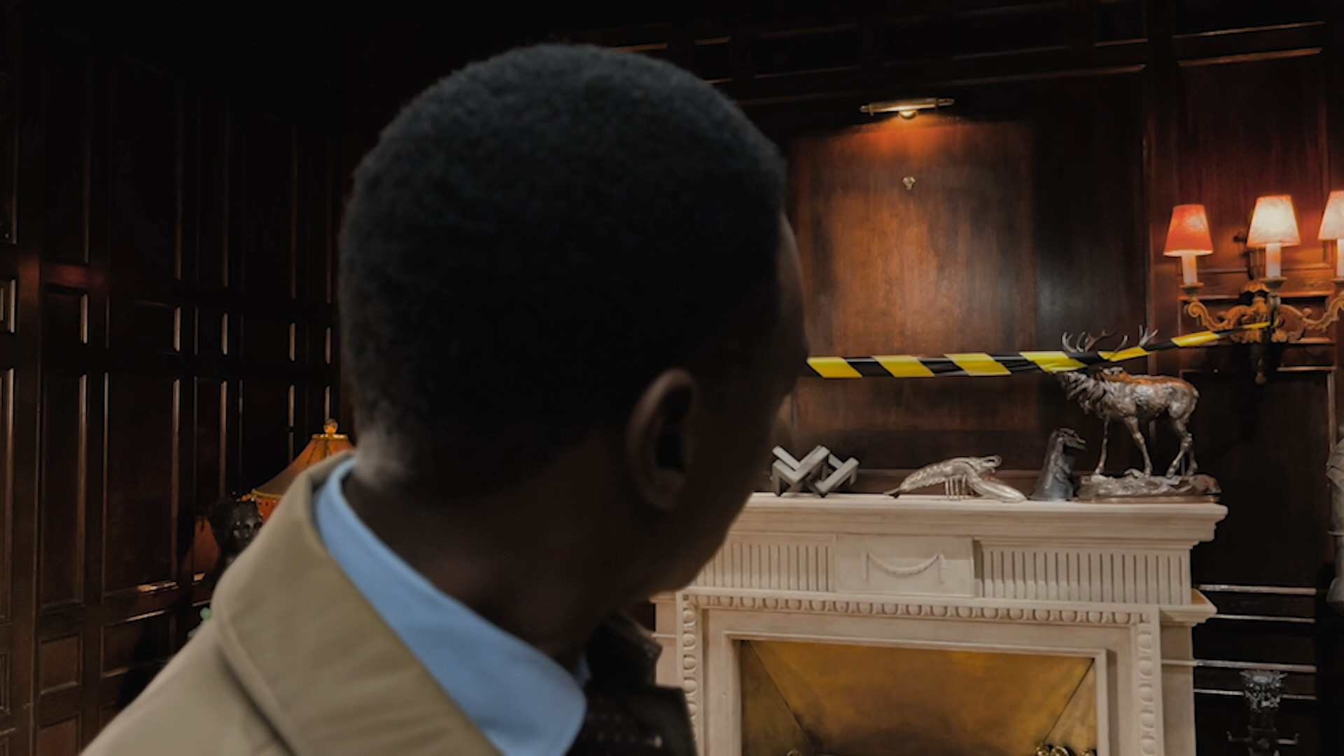 detective scene looking away