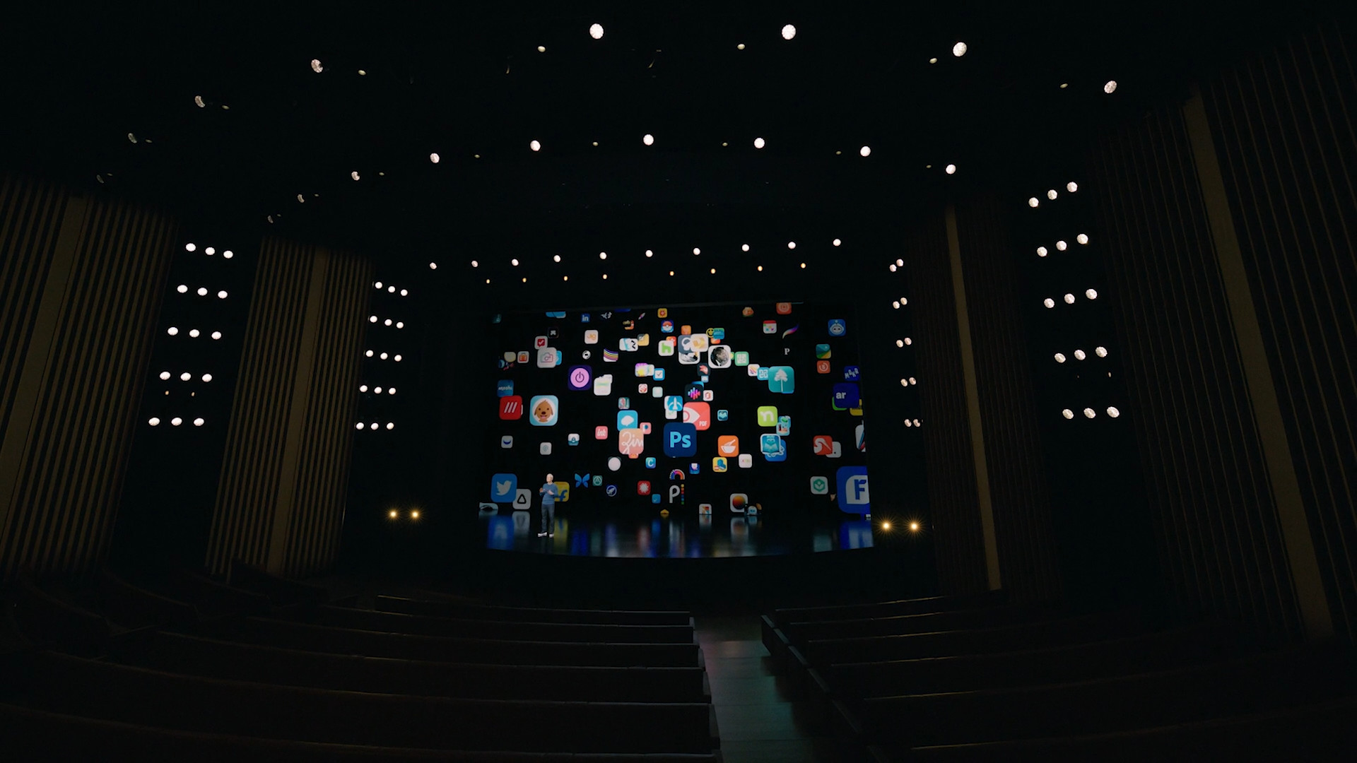 empty theater app icons