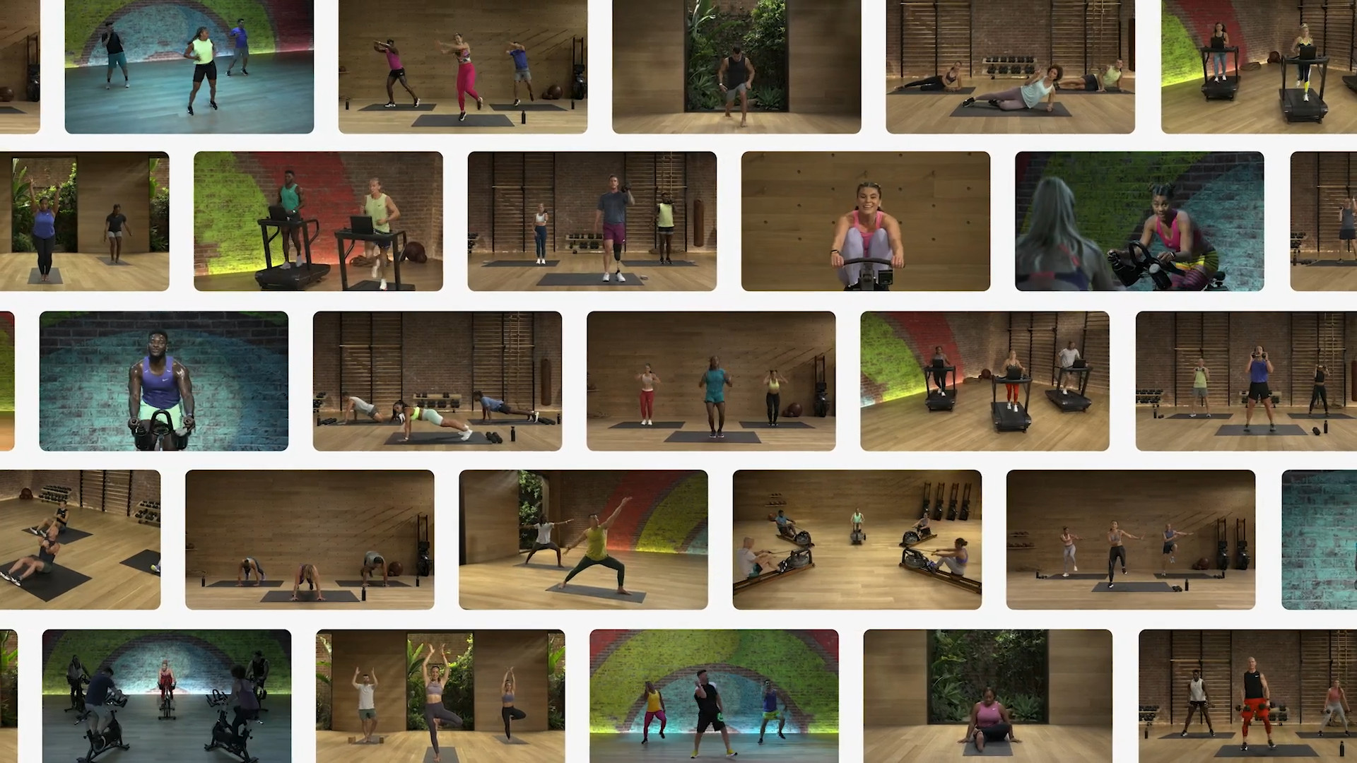 fitness classes collage