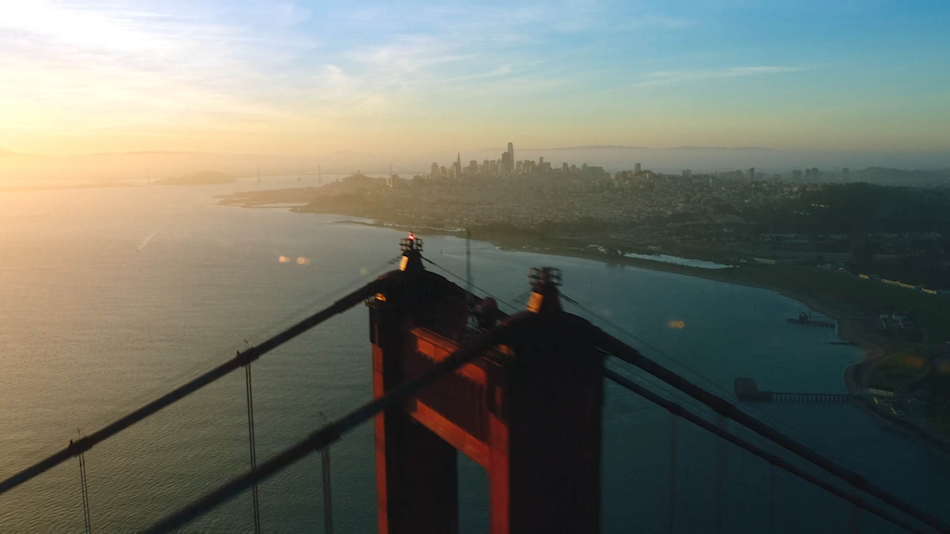 golden gate bridge sunset