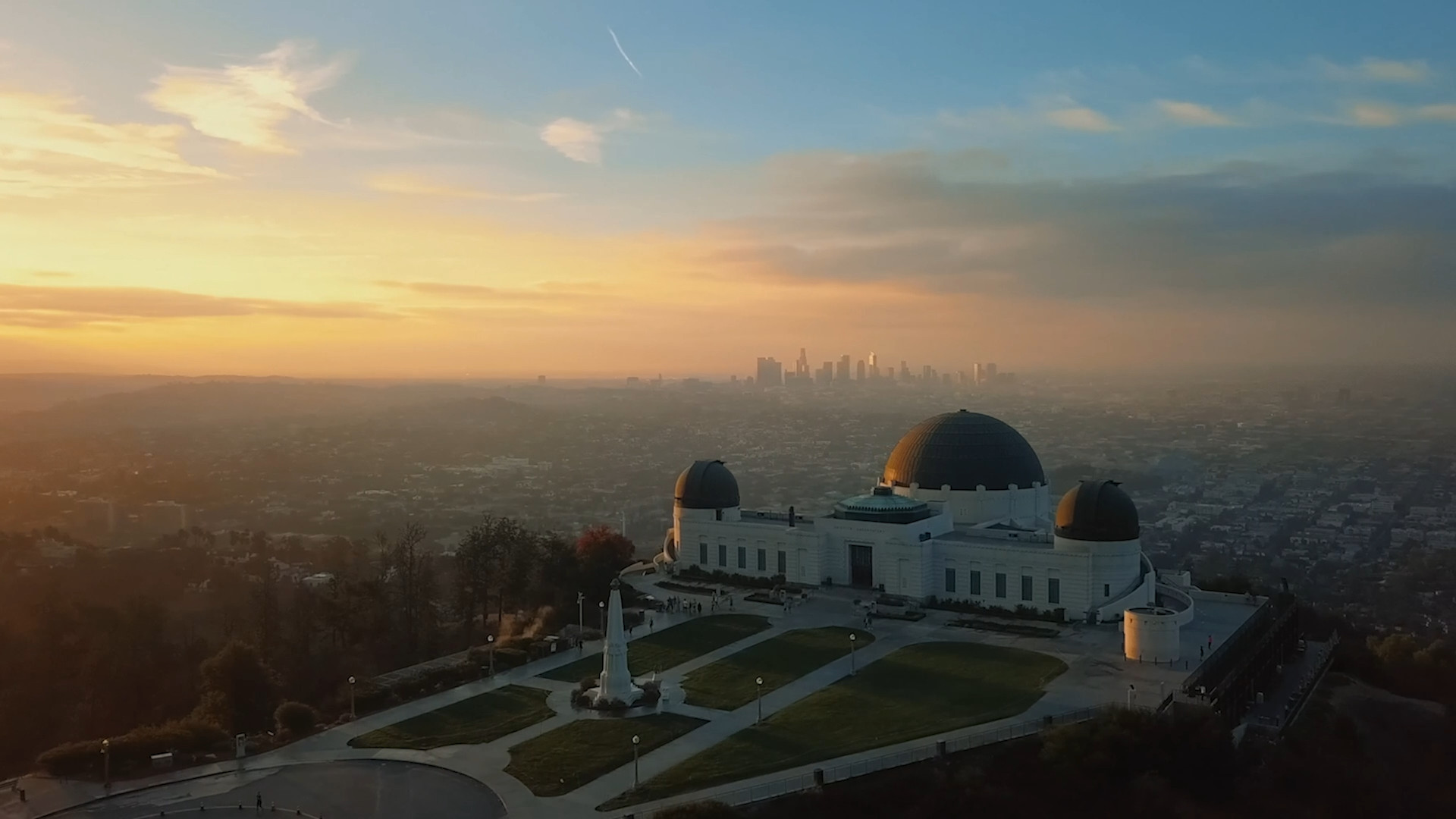 griffith observatory sunset