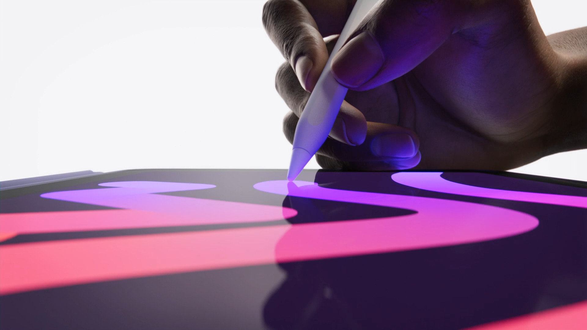 hand drawing on tablet