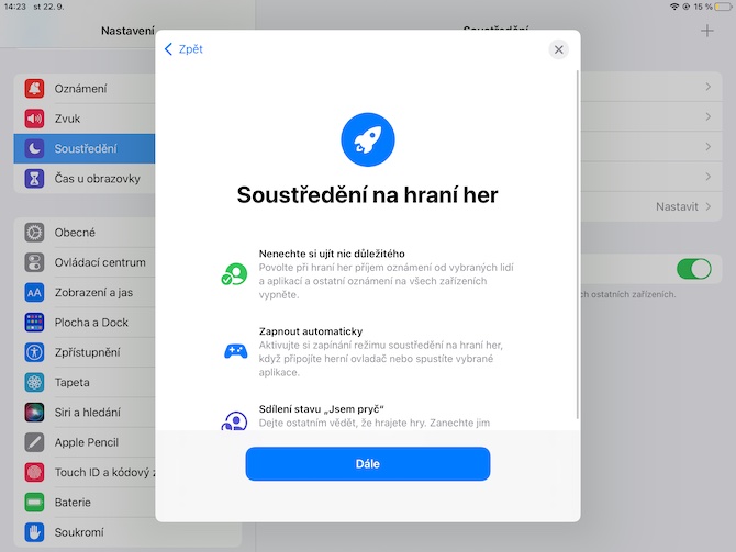 iPadOS 15 herni rezim automaticky 1 iPadOS 15 herni rezim automaticky 1