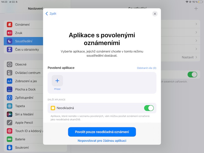 iPadOS 15 herni rezim automaticky 2 iPadOS 15 herni rezim automaticky 1