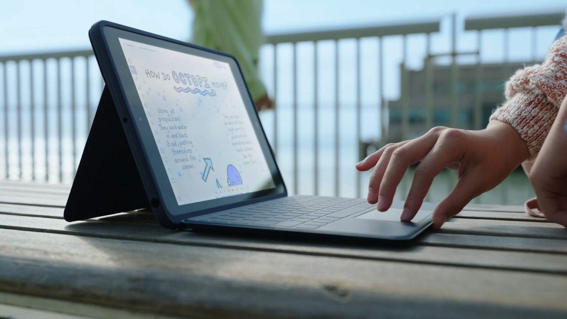 ipad drawing outdoor