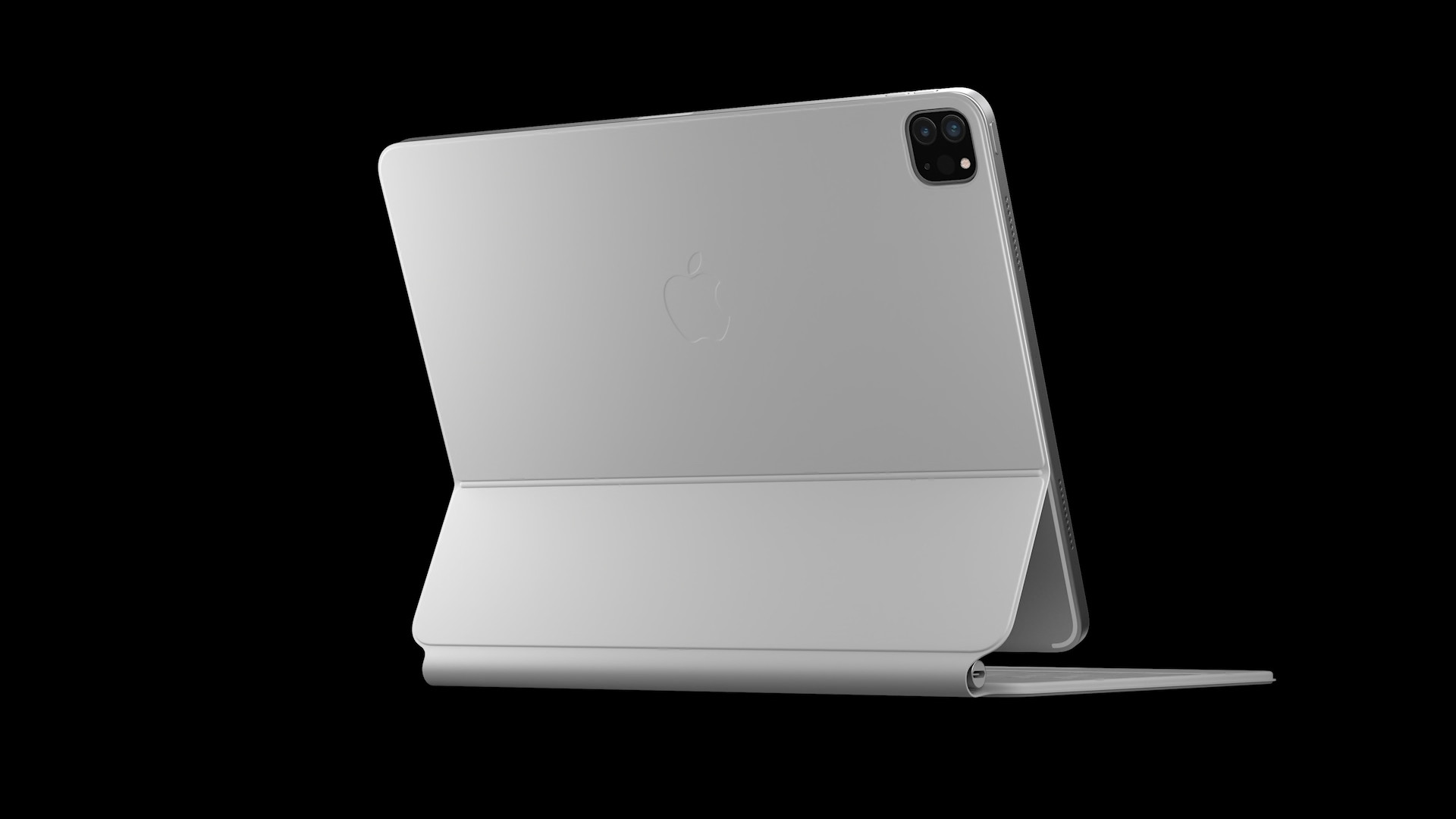 ipad pro back view with keyboard