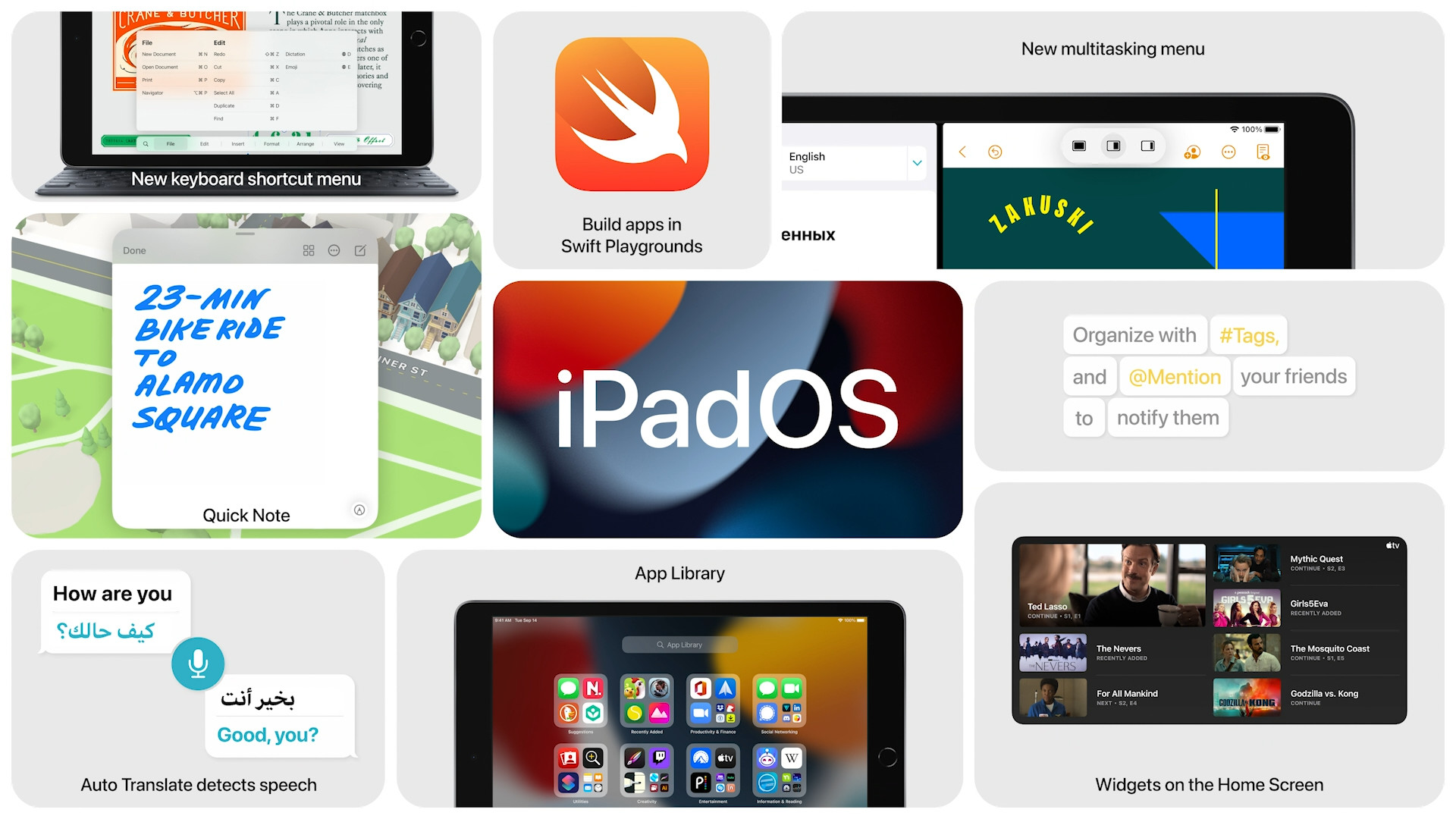 ipados features collage