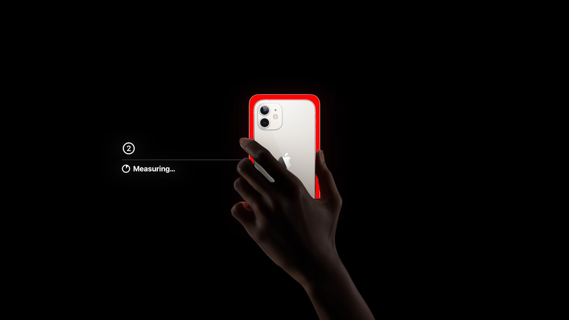 iphone measuring red