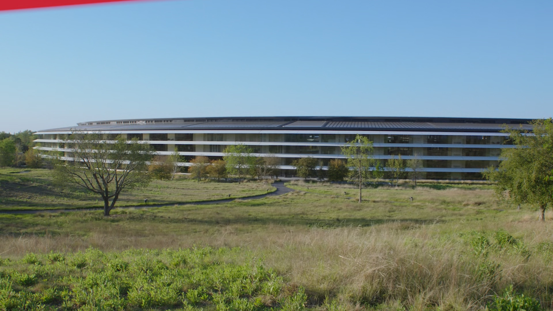 landscape with modern building