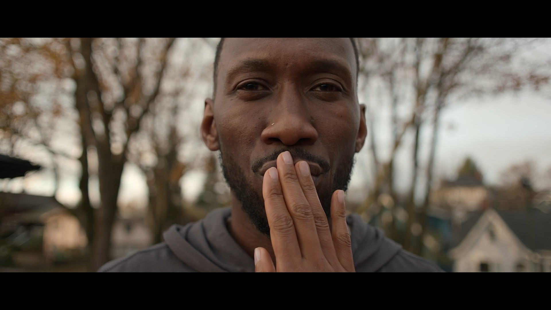 man outdoors closeup