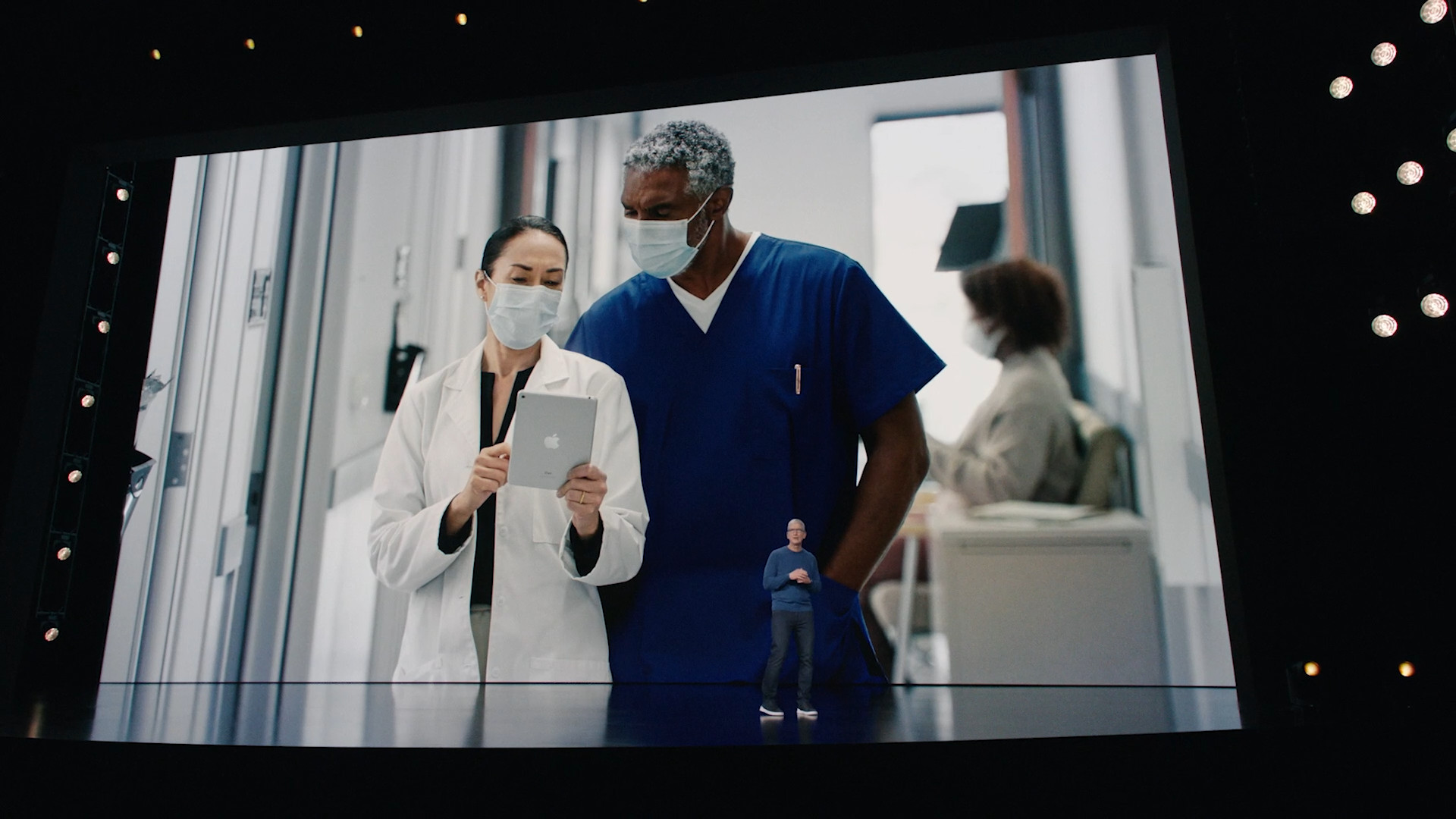 medical professionals with tablet