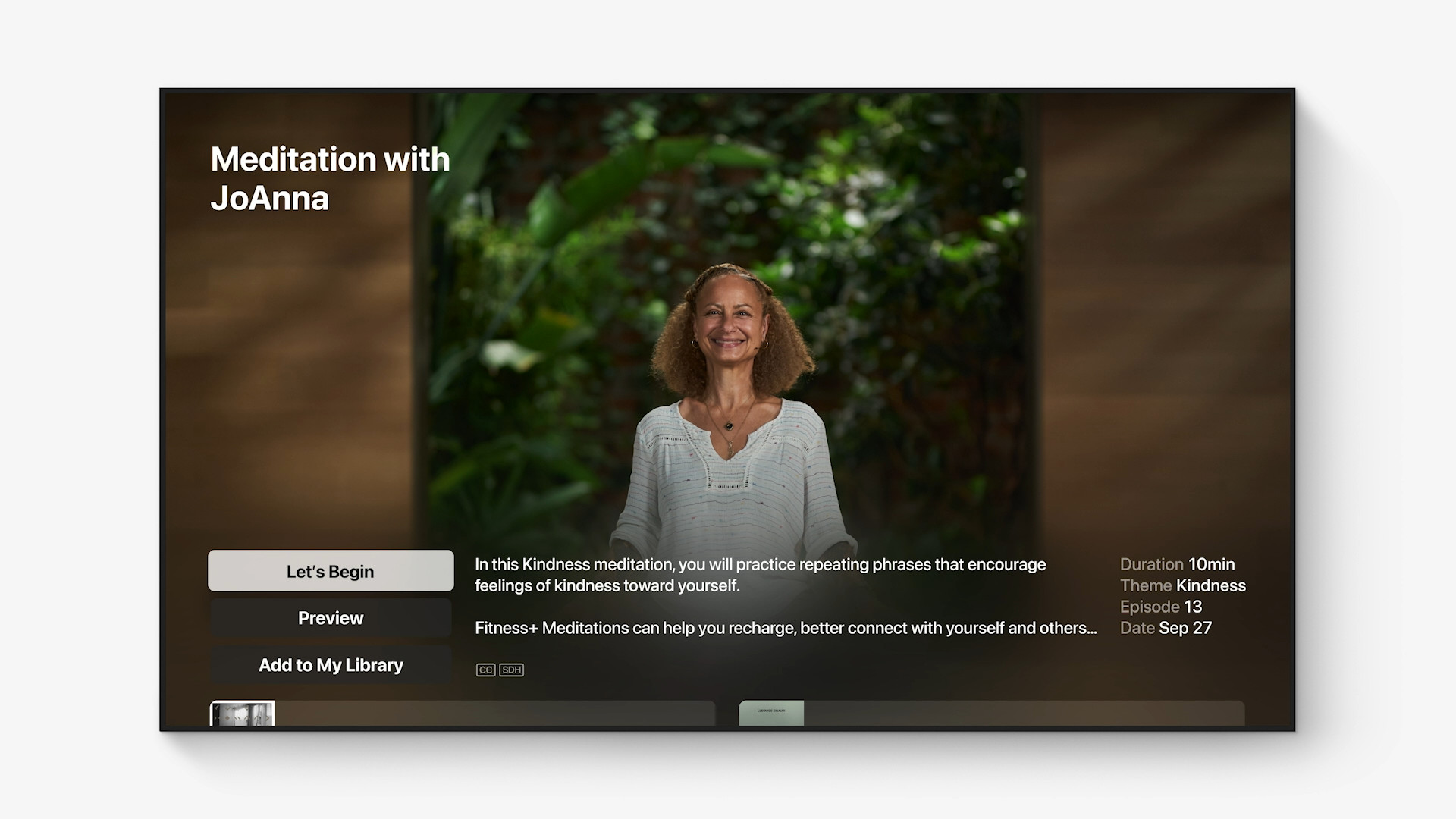 meditation session with joanna