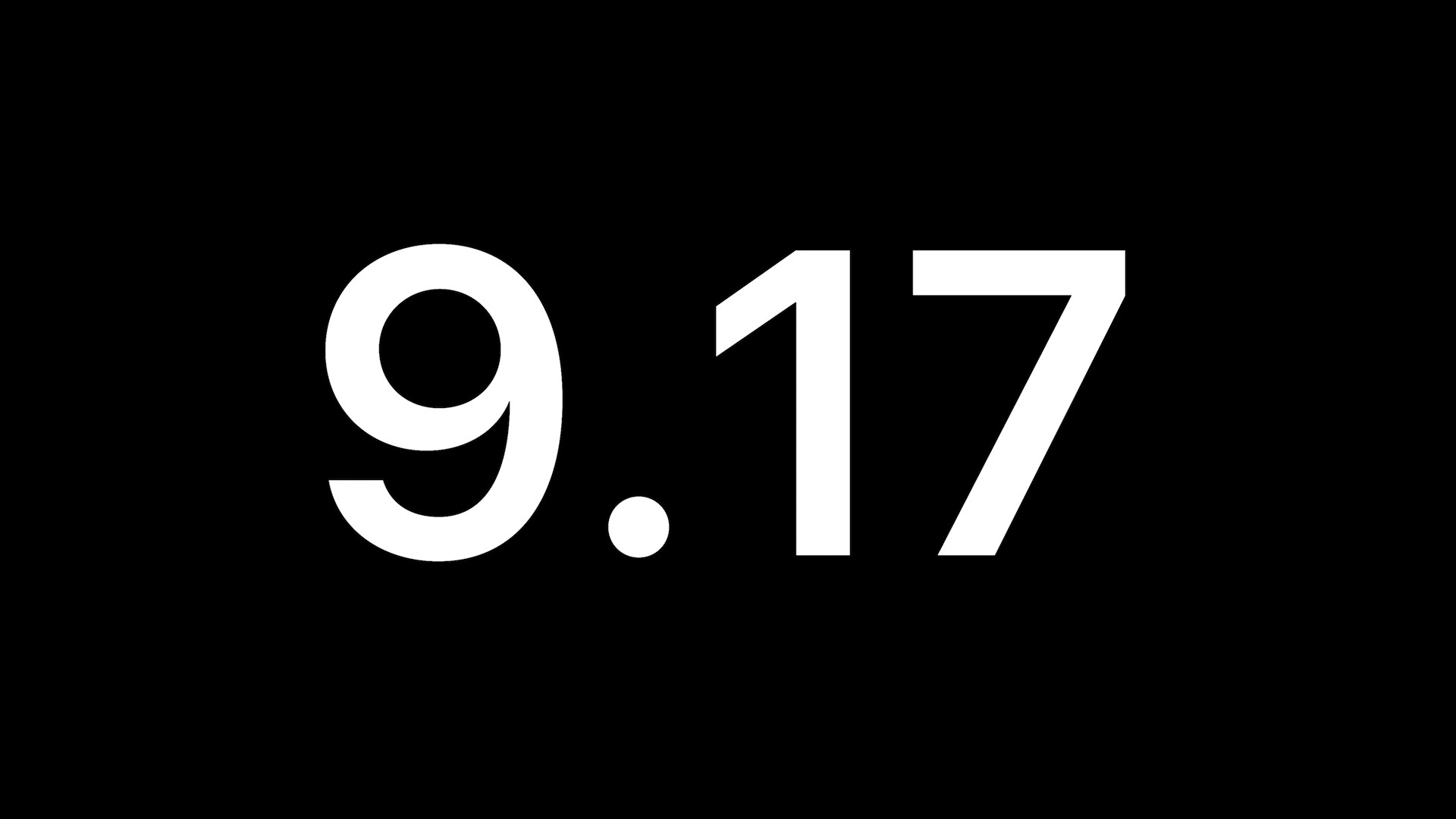 numbers 9 17 on black