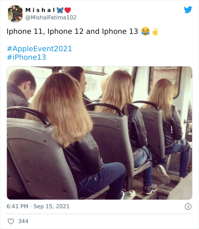 people on bus iphone joke